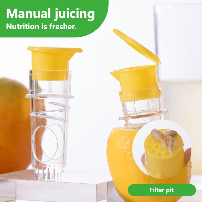 Pack of 2 Lemon Squeezer, Manual Citrus Juicer, Lime Squeezer,