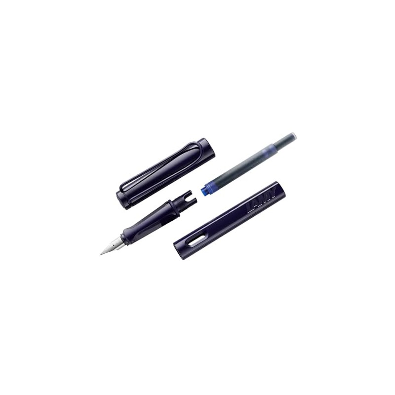 Lamy Safari Fountain Pen, Stationery, Writing Supplies, Gift (Dark Dusk,