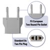 Bates- European Plug Adapter, 3 pc, Travel Adapter, US to