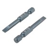 10pcs 1/4inch Hex Shank 50mm S2 Alloy Steel Slotted Screwdriver