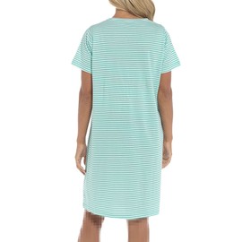 A2Z Ladies Maternity Nightie Need More Sleep Short Sleeves Pregnancy - Nightie AZ7161 Mint 12-14