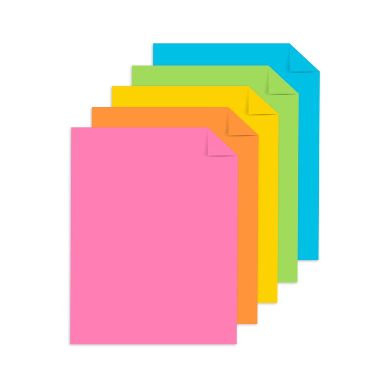 Astrobrights Colored Cardstock, 8.5" x 11", 65 lb./176 gsm, Cheerful
