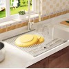Sun Rise Roll Up Dish Drying Rack Over the Sink