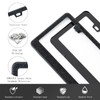 FIISFIIS Bling License Plate Frame for Women,2 Pack Premium Stainless
