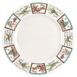 Mikasa Ultima Super Strong Fine China Christmas Wish Dinner Plate Hk 713