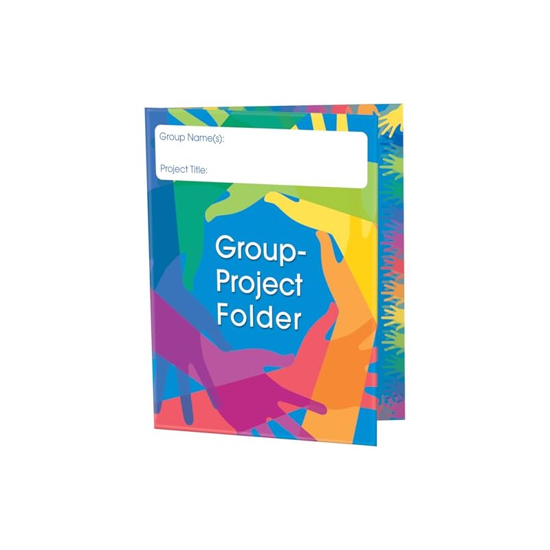 Really Good Stuff Group Project Folders with Helpful Tips -