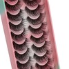 Clear Band False Eyelashes, 3D Fluffy Strip Eyelashes, D Curl