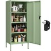 Steehoom Metal Lokcer Cabinet (Green, 19.69" D x 15.75" W