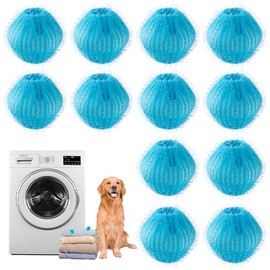 Pet Hair Remover for Laundry, 12PCS Reusable Dog Hair Remover for Laundry, Effective for Laundry, Laundry Pet Hair Catcher for Clothes, Bedding