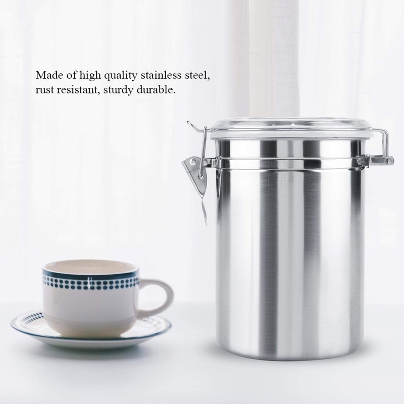 Haofy Stainless Steel Canister, Food Stora Container, Vacuum Sealed Stora