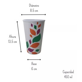 Anforama Vaso Para Agua Tipo Plástico Melamina 450 Ml Maube 6 Pzas