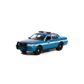 2001 FD Crown Victoria Police Interceptor Seattle Police, Seattle Washington, Light Blue w/White Stripe - 43020D/48-1/64 Scale Diecast Model Car