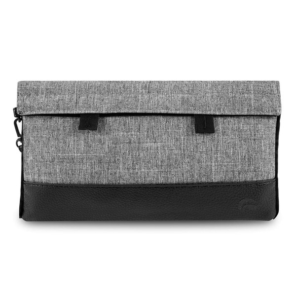 Skunk Mr Slick Smell Proof Bag 11"x6" US PATENT NUMBER D824,672 (Gray/Black Leather)