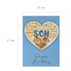 Birthday Card for Your Son with a Special Wooden Keepsake