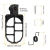 SHENKENUO NEW Foot Pegs Rests Pedals Pad Dirt Bike For