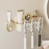 Cute Bear Toothbrush Shelf with Automatic Toothpaste Squeezer Plastic Punch