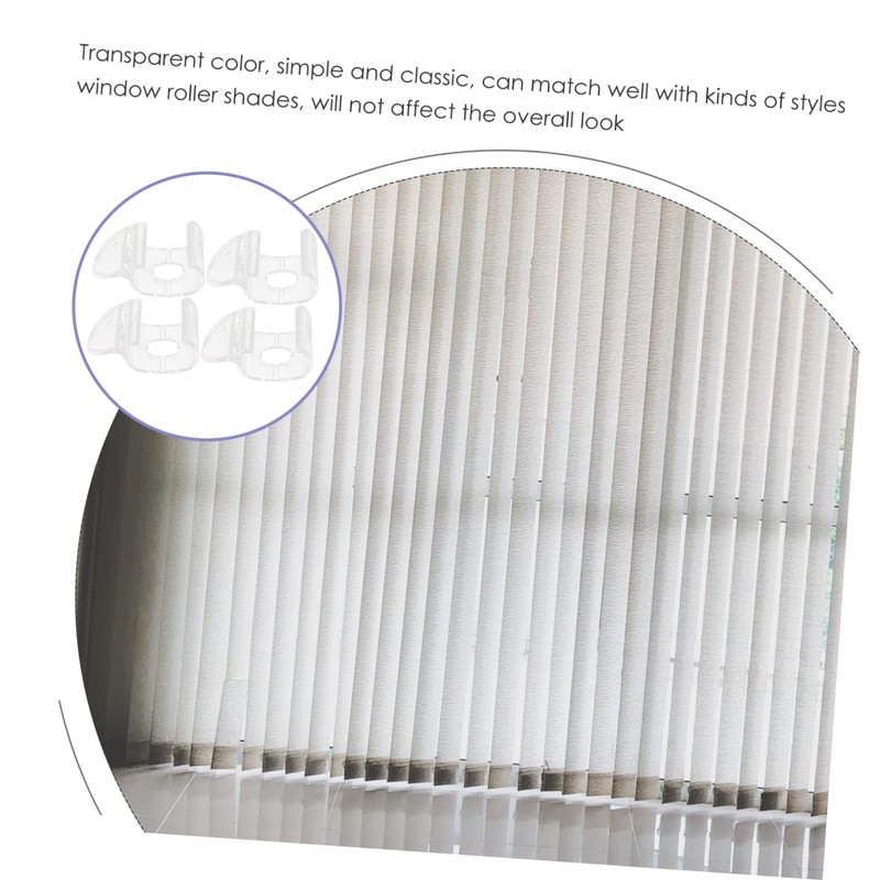 Operitacx 4pcs Cordless Shade Handles for Roller Blinds No Drill