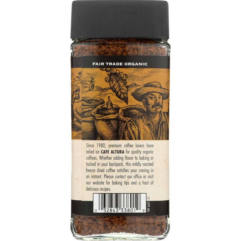 Café Altura, Organic Freeze Dried Coffee, 3.5 oz