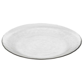 Broste Copenhagen 14460669 Hammered Plate, Glass, 22.5 cm