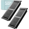 2 Pack Contemporary 2x10 Inch Decorative Floor Register Vent with