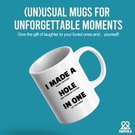 I Made A Hole In One Golf Gifts Funny Golf Player Gifts For Dad Mom Grandpa Grandma From Son Daughter Husband Wife Novelty Drinkware Ceramic Mug