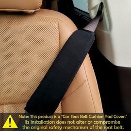 2 paquetes de almohadillas universales suaves y cómodas para cinturón de seguridad de coche, fundas para arnés, cubiertas para correa de cochecito, almohadillas para el hombro de mochila, almohadillas