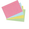 Herlitz 10836245 Index Cards A7 Ruled Assorted Colours Pack of