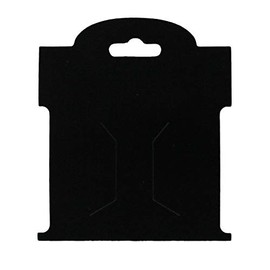 Black Coated Hair-Bow Display Cards Small - 50 Cards