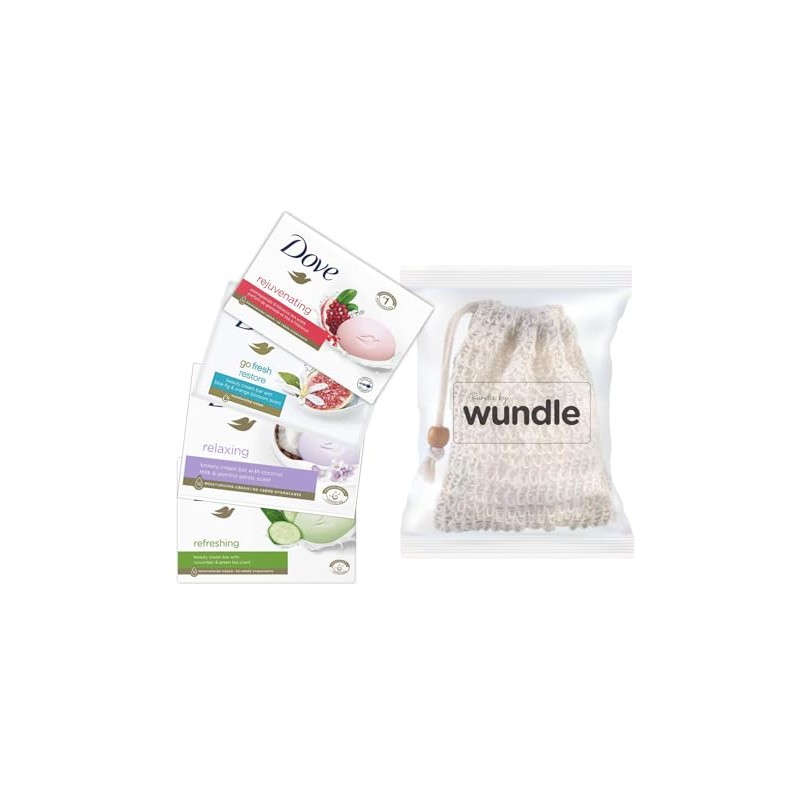 Wundle Bundle Dove Moisturising Soap x 4 bars with 1