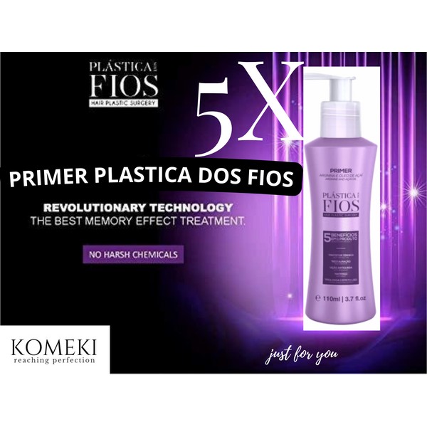 Brazilian Hair Treatment 5 PRIMER Cadivéu Plastica Dos Fios Kit Home Care
