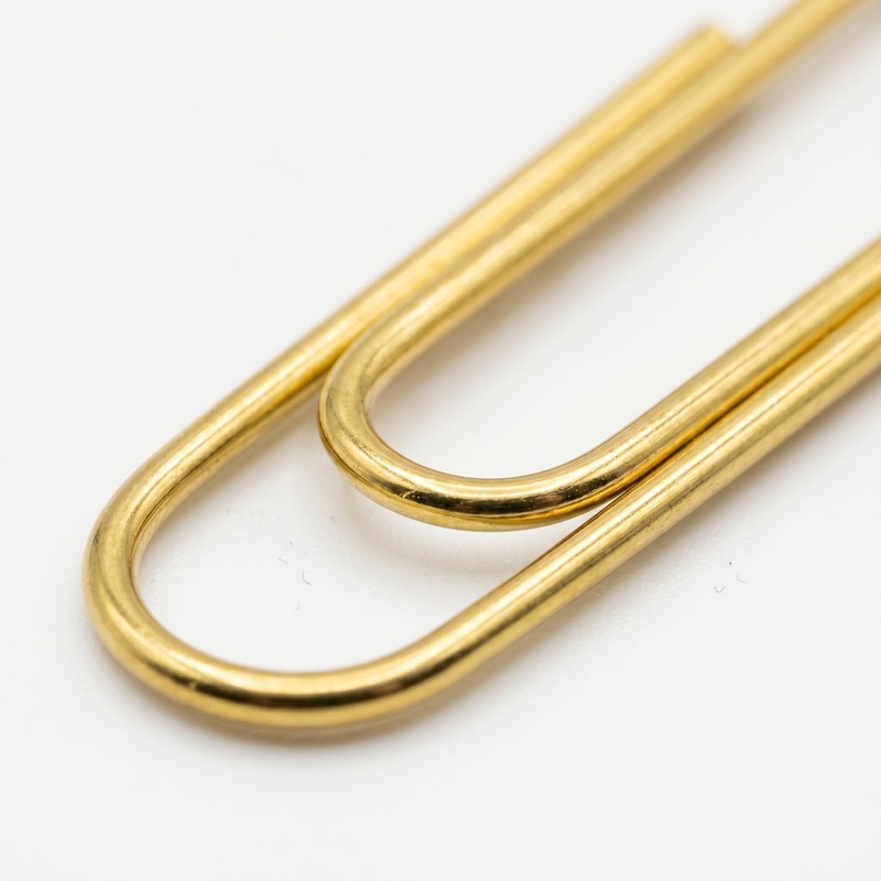 300 PCS Gold Paper Clips, Durable and Rustproof, Great for