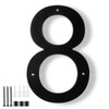 DEWEL 10 Inch House Numbers for Outside, Large Floating Modern
