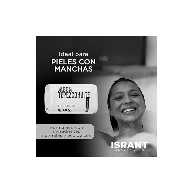 Jabón de Tepezcohuite Corporal Natural ISRANT 100g | Sin Parabenos
