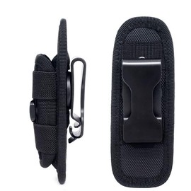 LINXGR Flashlight Holster with 360° Rotating Clip Tactical Flashlight Holder Fits 1.2-1.5 Inch Flashlights (Black)