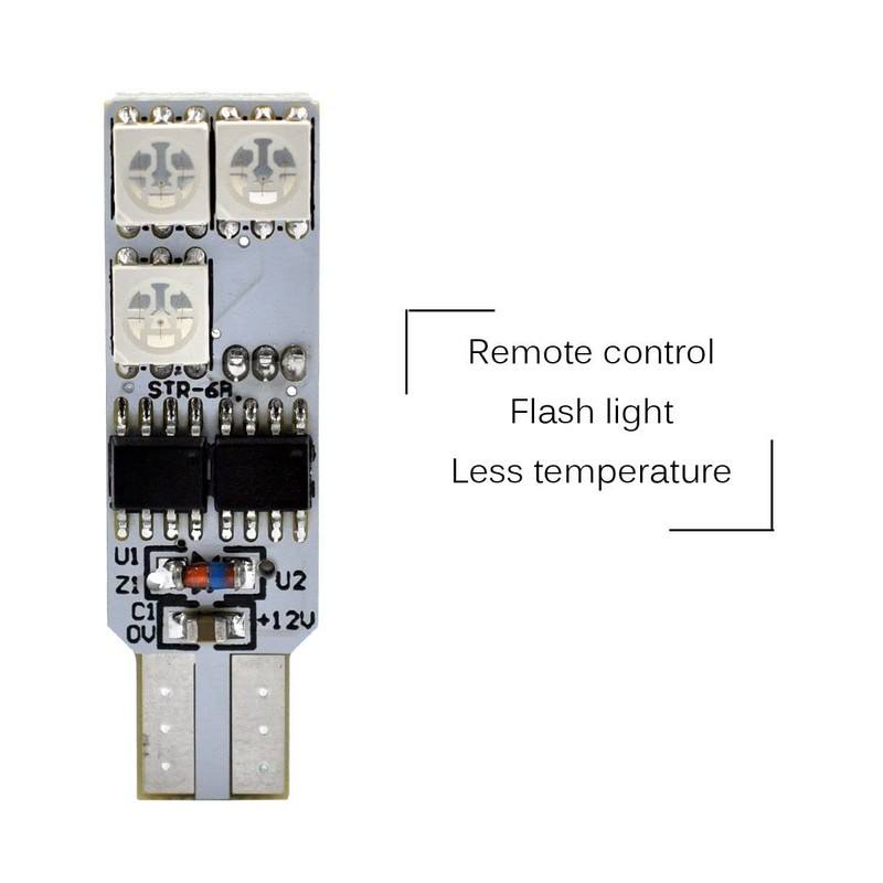 VS 2X LED T10 W5W Lampadina Luce Laterale con Cuneo
