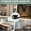 KAMOTA Passage Door Levers, 5 Pack Black Heavy-Duty Door Handles,