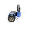 HangTon HE29 5 Pin Waterproof Connector Angled Plastic Threaded Outdoor