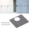 5Pcs Hinge Repair Plate Stainless Steel Firm Durable More Space