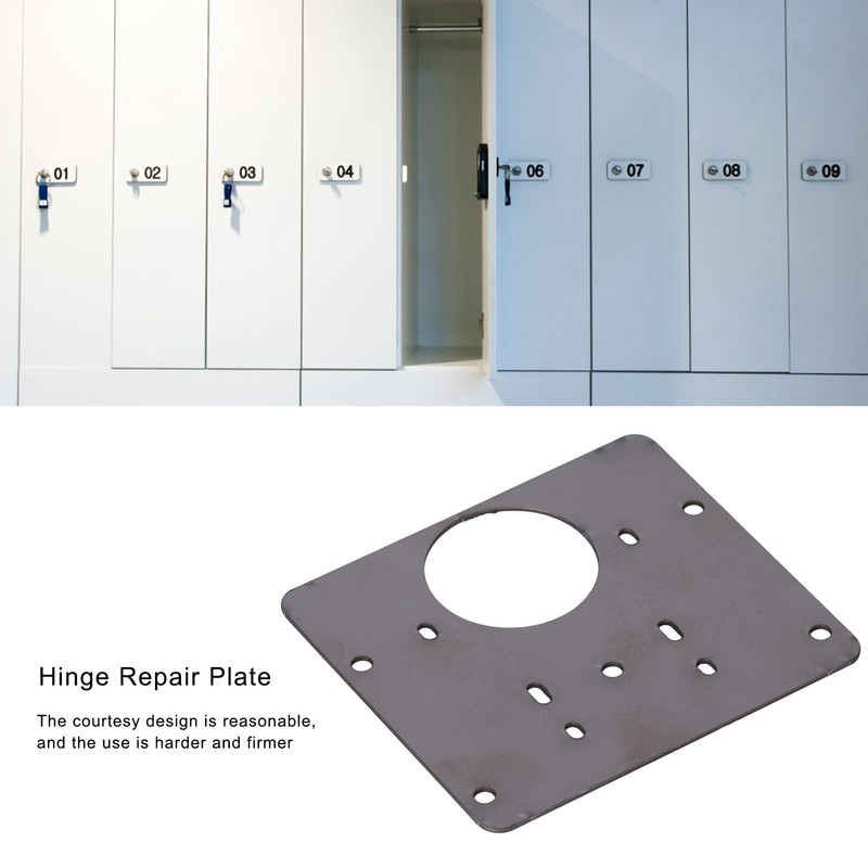 5Pcs Hinge Repair Plate Stainless Steel Firm Durable More Space