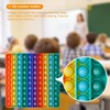 7.8in Big Size P0pp Math Toys , Rainbow Square Fidget