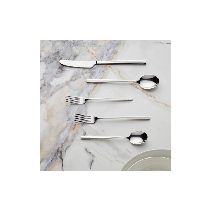Oneida Mirror Dean Piece Flatware Set, 20 Count