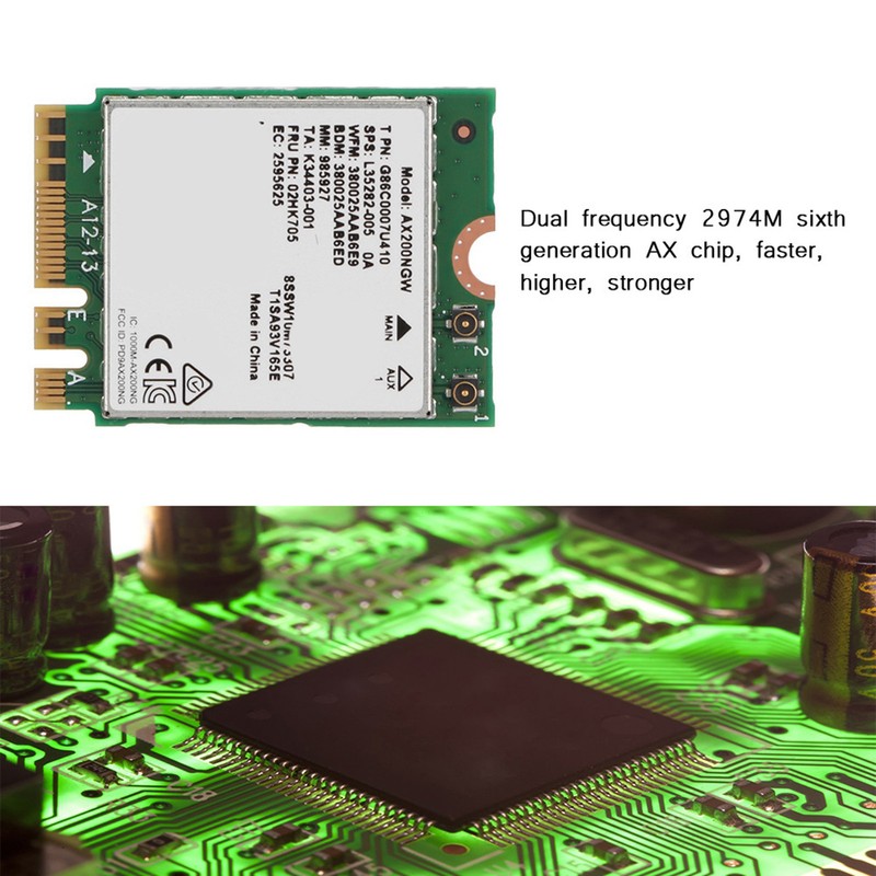 Internet Wi fi 6 AX200 NGFF M.2 Network Server Adapter