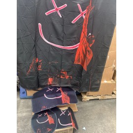 Louis Tomlinson Shower Curtain /4PCS Set /Non-Slip Rug+Bath Mat+Toilet Lid Cover