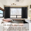 Lino Rosa Door Curtain for Window,Pinch Pleated Blackout Small Back