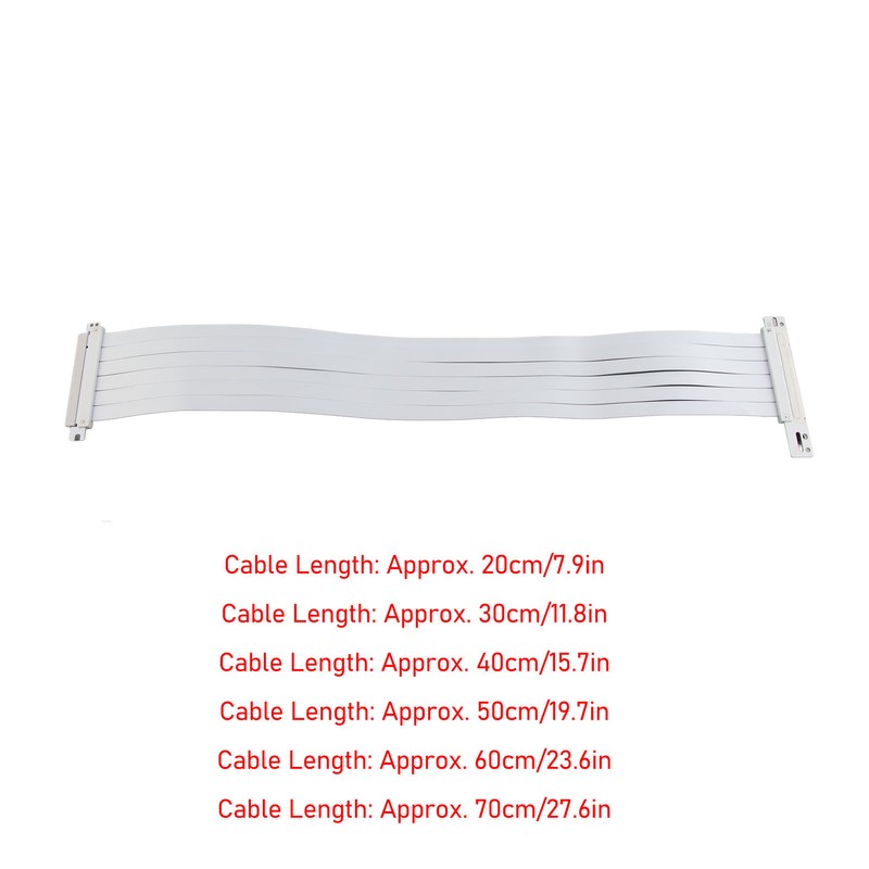 PCIE 3.0 X16 Riser Cable High Speed Flexible 90 Degree