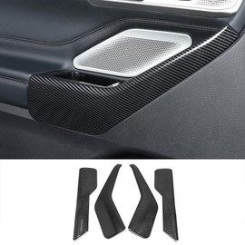 KELEIMAI Car Accessories Fit For Ford Explorer 2020 2021 2022 Interior Door Side Armrest Strip Cover Trim (Carbon Fiber Style) ABS 4 PCS