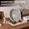PUERSI Wooden Bowl Display Stand, 6.5 Inch Bowl Holder, Display