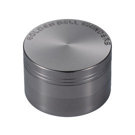 LIHAO Grinder Moledor de Especias Molinillo de Especias Metálico 50mm 4 piso Duradero Aleación de Zinc (Níquel Negro)