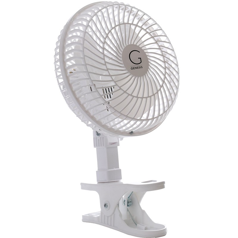 Genesis 6-Inch Clip Convertible Table-Top & Clip Fan Two Quiet