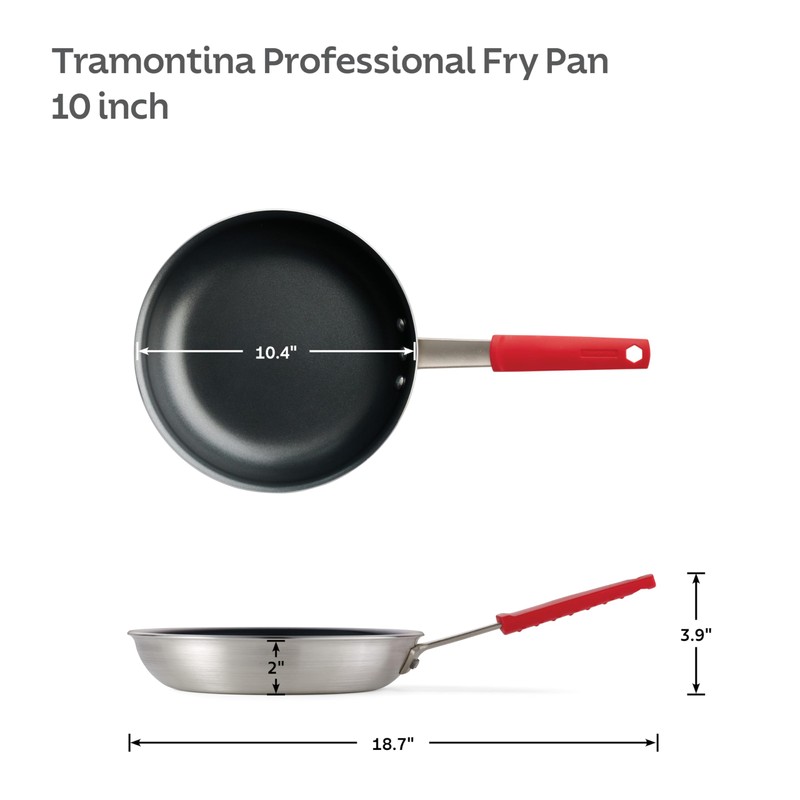 Tramontina Professional 10-Inch Non Stick Frying Pan, Heavy-Gauge Aluminum Skillet
